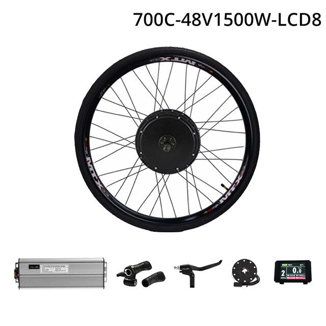 48V 1500W Cassette Motor Wheel 8/9 Speed Electric Bike Conversion Kit E Bike Set Electric Wheel for Bicycle Rear Hub Motor Wheel easy-smart-way.myshopify.com