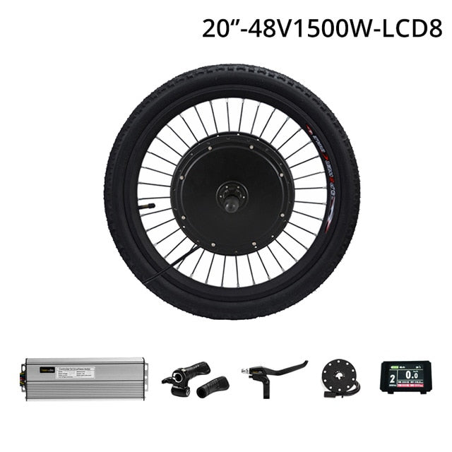 48V 1500W Cassette Motor Wheel 8/9 Speed Electric Bike Conversion Kit E Bike Set Electric Wheel for Bicycle Rear Hub Motor Wheel easy-smart-way.myshopify.com
