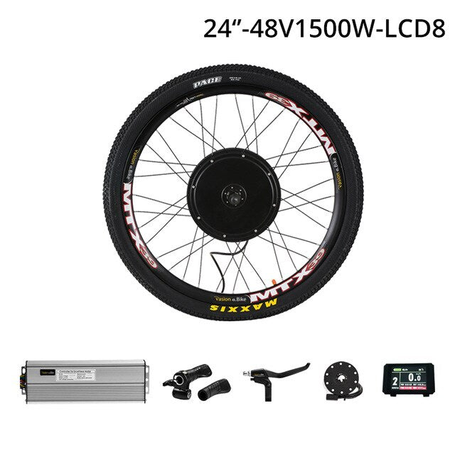 48V 1500W Cassette Motor Wheel 8/9 Speed Electric Bike Conversion Kit E Bike Set Electric Wheel for Bicycle Rear Hub Motor Wheel easy-smart-way.myshopify.com