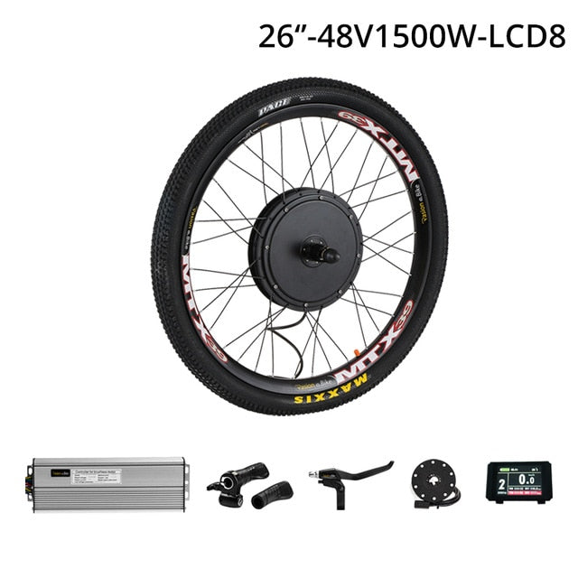 48V 1500W Cassette Motor Wheel 8/9 Speed Electric Bike Conversion Kit E Bike Set Electric Wheel for Bicycle Rear Hub Motor Wheel easy-smart-way.myshopify.com