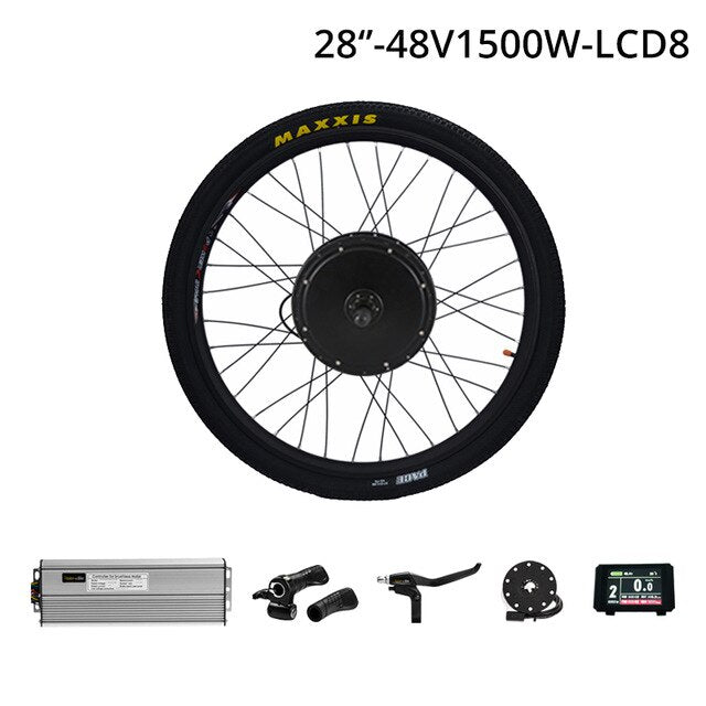 48V 1500W Cassette Motor Wheel 8/9 Speed Electric Bike Conversion Kit E Bike Set Electric Wheel for Bicycle Rear Hub Motor Wheel easy-smart-way.myshopify.com