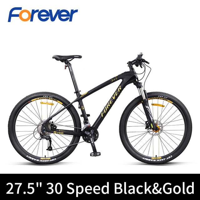 Carbon Fiber Mountain Bike 27/30 Speed off Road Bike 27.5 inch Variable Speed Bicycle Front Rear Hydraulic Disc Brake MTB Bike easy-smart-way.myshopify.com