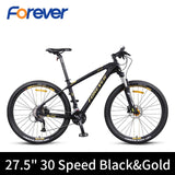 Carbon Fiber Mountain Bike 27/30 Speed off Road Bike 27.5 inch Variable Speed Bicycle Front Rear Hydraulic Disc Brake MTB Bike easy-smart-way.myshopify.com