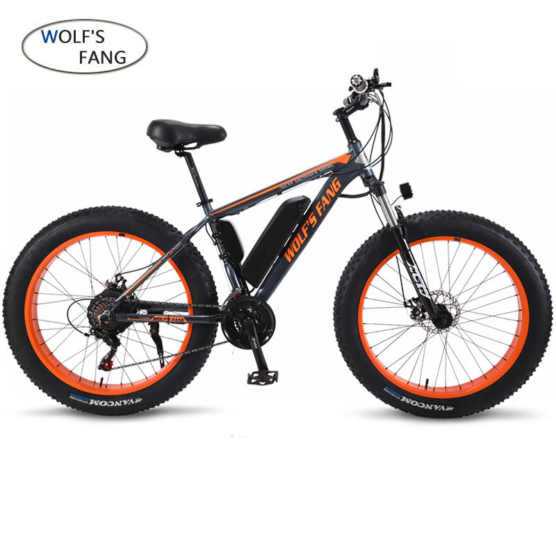Wolf's fang Dual Disc Brake  Electric Bike City electric bike Lithium Battery Bicycle 48V500W 13AH ebike Ladies free delivery easy-smart-way.myshopify.com