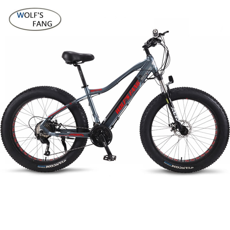 wolf's fang Electric Bike 48V 500W Motor 10/13Ah 27 speed Aluminum Folding Electric Bicycle hidden lithium battery electric bike easy-smart-way.myshopify.com