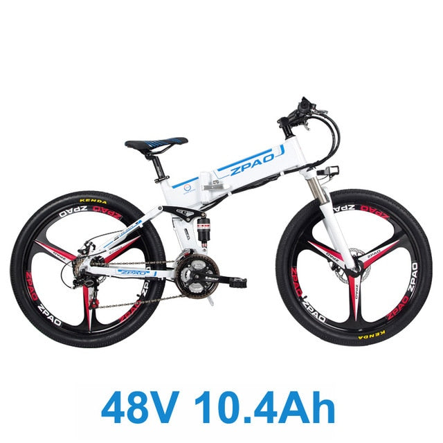 ZPAO 21 Speed, 26 inch, 48V 350W, Folding Electric Bicycle, Mountain Bike, Lithium Battery, Aluminum Alloy Frame, Disc Brake easy-smart-way.myshopify.com