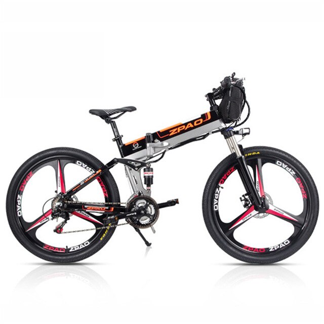 ZPAO 21 Speed, 26 inch, 48V 350W, Folding Electric Bicycle, Mountain Bike, Lithium Battery, Aluminum Alloy Frame, Disc Brake easy-smart-way.myshopify.com