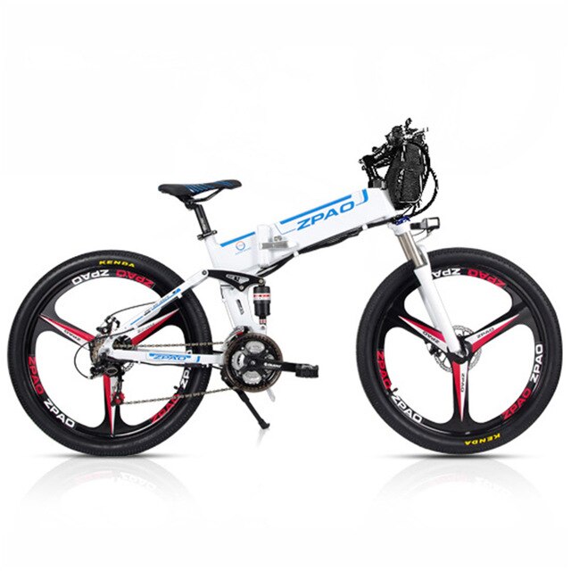 ZPAO 21 Speed, 26 inch, 48V 350W, Folding Electric Bicycle, Mountain Bike, Lithium Battery, Aluminum Alloy Frame, Disc Brake easy-smart-way.myshopify.com