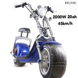 Europe Stock EEC/COC/CE EUROPE Citycoco 1000/2000W Electric Scooter 60v Electric Scooter Two Wheel Motorcycle Removable Battery easy-smart-way.myshopify.com