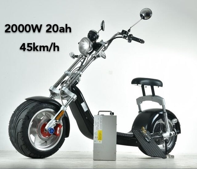 Europe Stock EEC/COC/CE EUROPE Citycoco 1000/2000W Electric Scooter 60v Electric Scooter Two Wheel Motorcycle Removable Battery easy-smart-way.myshopify.com