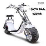 Europe Stock EEC/COC/CE EUROPE Citycoco 1000/2000W Electric Scooter 60v Electric Scooter Two Wheel Motorcycle Removable Battery easy-smart-way.myshopify.com