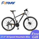 FOREVER 30Speed Mountain Bicycle Al 27.5 in Fat Tyre Bike Variable Speed Road Bike Racing Bicycle 3-finger Hydraulic Brake MTB easy-smart-way.myshopify.com