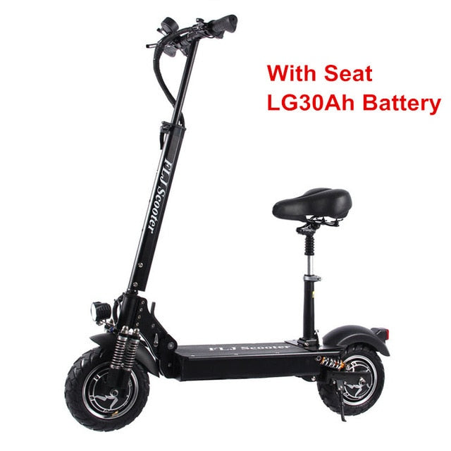 FLJ 2400W Adult Electric Scooter with seat foldable hoverboard fat tire electric kick scooter e scooter easy-smart-way.myshopify.com