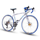 700C Aluminum road bike 21 27 30 speed bend double disc brakes sports bike student bicycle High quality bicycles for adults