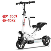 Electric Scooter Adults With Seat Electric Scooters With Suspension System 10 Inch 500W 48V Portable Foldable Electric Scooter easy-smart-way.myshopify.com