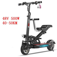 Electric Scooter Adults With Seat Electric Scooters With Suspension System 10 Inch 500W 48V Portable Foldable Electric Scooter easy-smart-way.myshopify.com