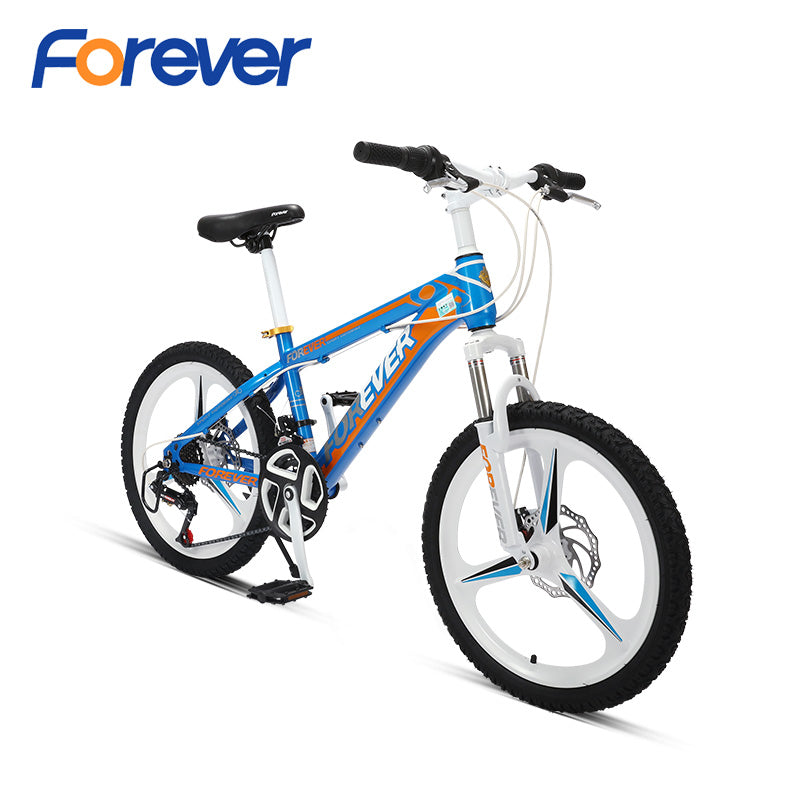 FOREVER Mountain Bike for Teenager Suspension Al magnesium Alloy Integrated Wheel Bicycle 3 knives 24speed MTB for Students 20in easy-smart-way.myshopify.com