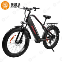 MYATU SHIMANO 7 speed adult ebike Mountain e Bike powerful Electric Bicycle 48V 500W 12AH 26" 4.0 Electric Vehicle Motor e-bike