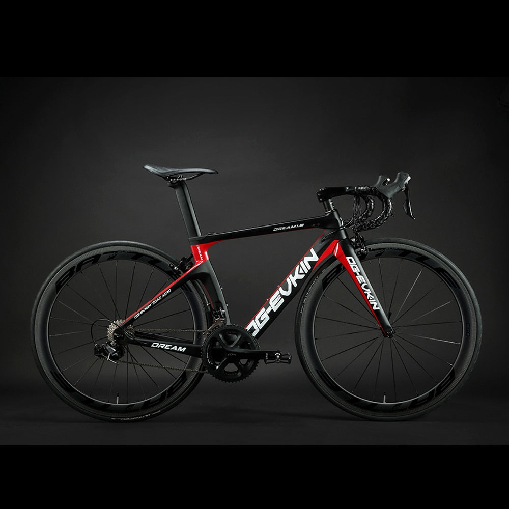 OG-EVKIN Hot 22 Speed Carbon Complete Road Bike 700C UD Matt Glossy Road Carbon Bicycles 50mm Wheels Bike V-brake Fork 2019 easy-smart-way.myshopify.com