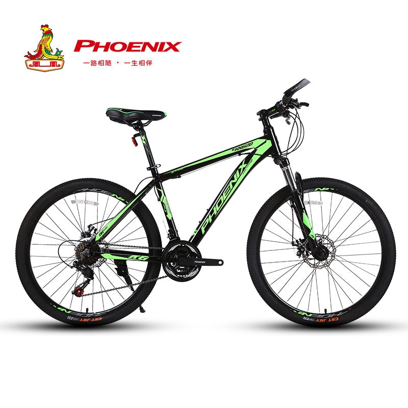 Phoenix 26 INCH Bike 21 24 Speed Mountain Bicycle Aluminium Double Disc Brake MTB Bike bisiklet bicicleta mountain road bike easy-smart-way.myshopify.com