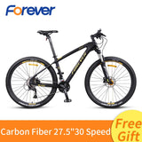 Carbon Fiber Mountain Bike 27/30 Speed off Road Bike 27.5 inch Variable Speed Bicycle Front Rear Hydraulic Disc Brake MTB Bike easy-smart-way.myshopify.com