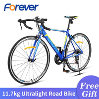 Forever 11.7kg Ultralight Road Bike Front Fork Off-road Cycles Aluminium Alloy Racing Bicycle 700 C 14 Speed Men Cycling Bike easy-smart-way.myshopify.com