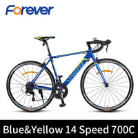 Forever 11.7kg Ultralight Road Bike Front Fork Off-road Cycles Aluminium Alloy Racing Bicycle 700 C 14 Speed Men Cycling Bike easy-smart-way.myshopify.com