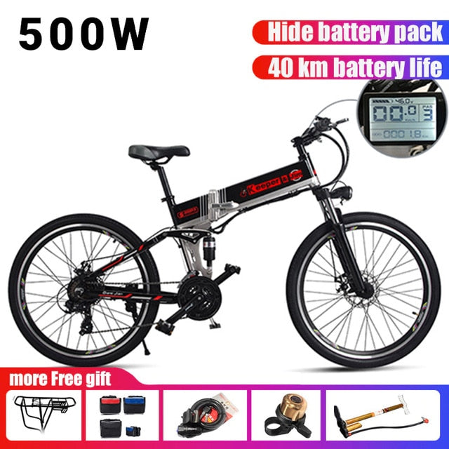 K&J Electric bicycle 500W 12.8AH 21-speed electric bicycle electric vehicle 26 "off-road electric bicycle easy-smart-way.myshopify.com