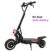 T112 3200W Dual Motor Powerful Electric Scooter with off road tire wheel 2 big LED scooter lights e bike kick scooter