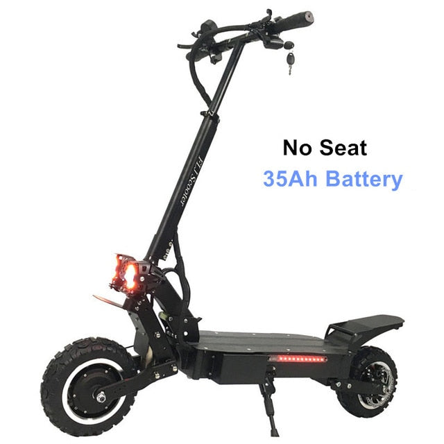 T112 3200W Dual Motor Powerful Electric Scooter with off road tire wheel 2 big LED scooter lights e bike kick scooter