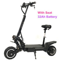 T112 3200W Dual Motor Powerful Electric Scooter with off road tire wheel 2 big LED scooter lights e bike kick scooter