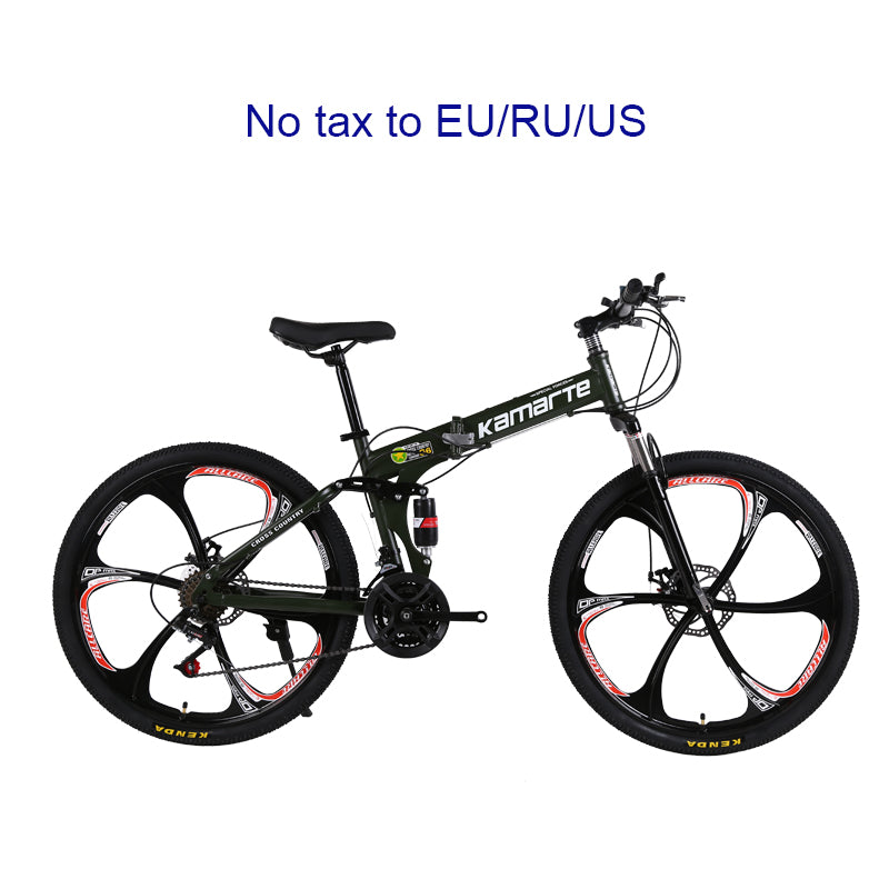 26inch folding mountain bike 21 speed double disc brakes bicycle 6 knife wheel and 3 knife wheel mountain bike easy-smart-way.myshopify.com