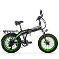 RICHBIT 500W 48V 20inch Fat Tire ebike Electric Bike Folding Snow Electric Bicycle Suspension Turning lights Mirrror Disc Brake easy-smart-way.myshopify.com