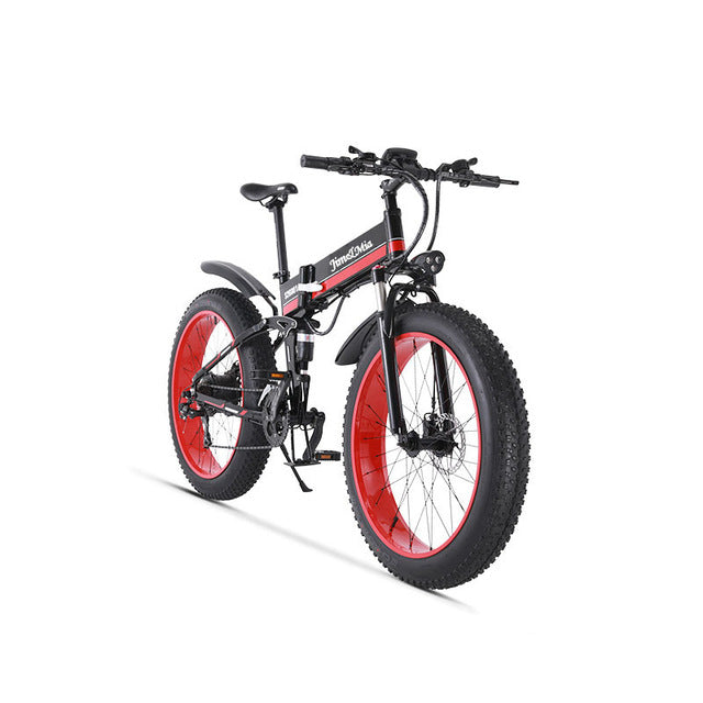 Electric snow  bike  Fat folding  bicycle 48V*500w lithium battery  aluminum frame and LED light SHIMANO transmission easy-smart-way.myshopify.com