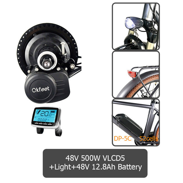 tsdz2 Tongsheng 36V 48V 250W 350W 500W vlcd5 Display Mid Drive Motor Electric Bike Bicycle Ebike Conversion Kit  with Battery easy-smart-way.myshopify.com