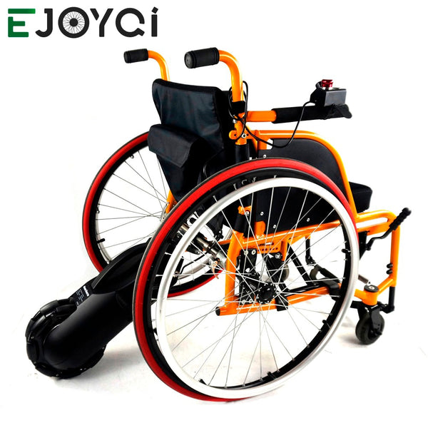 EJOYQ 24V250W Electric Wheelchair Tractor Wheelchair Handbike  Electric Wheelchair Conversion Kits with Battery 8 Inch  Wheel easy-smart-way.myshopify.com