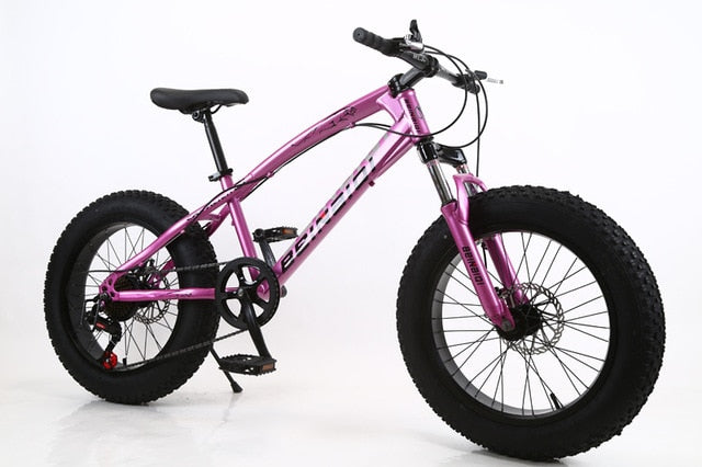20 inch fat bike children kid fat tire mountain bike Beach cruiser bicycle high quality carbon steel disc brake big wheel MTB