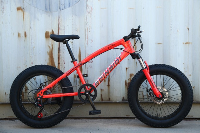 20 inch fat bike children kid fat tire mountain bike Beach cruiser bicycle high quality carbon steel disc brake big wheel MTB