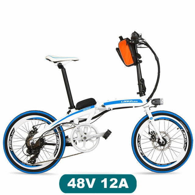 QF600 7 Speed, Fast-folding, 20", 36/48V, 240W, Electric Bicycle, Aluminum Alloy Frame, Super Light, Folding Pedal, Disc Brake. easy-smart-way.myshopify.com