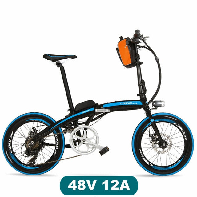 QF600 7 Speed, Fast-folding, 20", 36/48V, 240W, Electric Bicycle, Aluminum Alloy Frame, Super Light, Folding Pedal, Disc Brake. easy-smart-way.myshopify.com