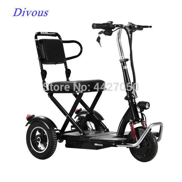 free shipping  three-wheeled lightweight folding elderly scooter electric  wheelchair easy-smart-way.myshopify.com