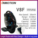 Original INMOTION V8F unicycle 2020 new arrival widen pedal built in legpads one wheel eletric balance wheel electric easy-smart-way.myshopify.com