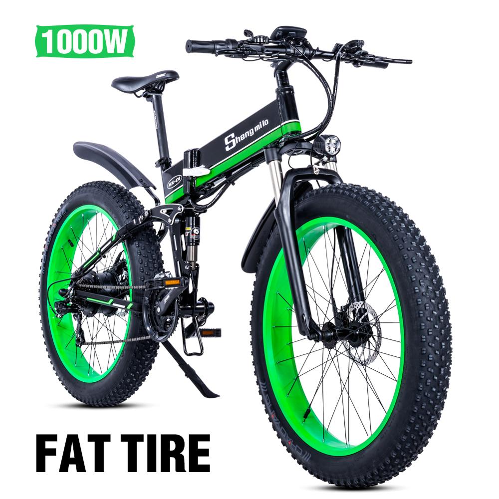 Shengmilo MX01 Electric bicycle 1000W Electric Beach Bike 4.0 Fat Tire