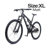 Full Suspension mountain bike 29er T800 carbon fiber 1×11speed carbon mtb XC bicycle disc brakes shock absorber travel 165*38mm