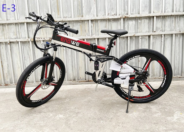 Electric Bike 48V12.5A Lithium Battery 26inch Aluminum Folding Electric Bicycle 400W Powerful Mountain ebike Snow /beach e bike easy-smart-way.myshopify.com