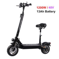 Electric Scooter for Adult with seat 48V 1200W / 500W E kick scooter foldable electro bicycle electrical bike