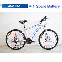 G8 26 inches Hidden Battery Electric Bicycle, 48V 9Ah 350W, Aluminum Alloy Frame, Disc Brake, 21 Speed E Mountain Bike easy-smart-way.myshopify.com