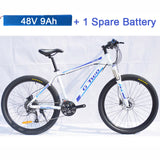 G8 26 inches Hidden Battery Electric Bicycle, 48V 9Ah 350W, Aluminum Alloy Frame, Disc Brake, 21 Speed E Mountain Bike easy-smart-way.myshopify.com