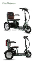 Old electric scooter electric tricycle disabled folding portable battery car easy-smart-way.myshopify.com
