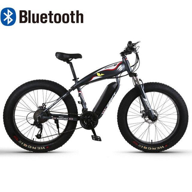 26inch electric mountain Bicycle  48V1500w Motor 26 *4.0 fat electric bicycle snow mountain bike Bluetooth ebike easy-smart-way.myshopify.com